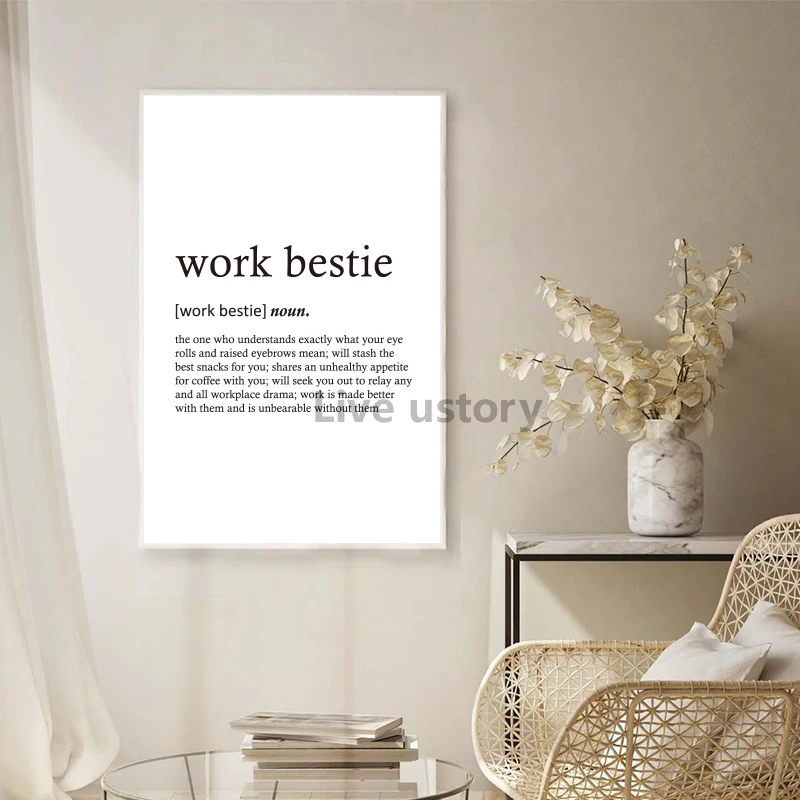 Funny Best Friend Meaning Print, Definition, Typograpy, Wall Art Gift