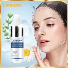 LANBENA Face Serum Facial Essence Hyaluronic Acid Moist VC Whitening Shrink Pores 24K Gold Anti Aging Acne Treatment Skin Care
