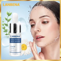 LANBENA Face Serum Facial Essence Hyaluronic Acid Moist VC Whitening Shrink Pores 24K Gold Anti Aging Acne Treatment Skin Care