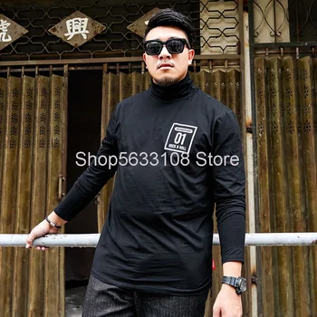 

Jin You Super Brand Big Size Men's Wear High Collar Long Sleeve Backing Shirt Plus Fat Plus Fat Awt85