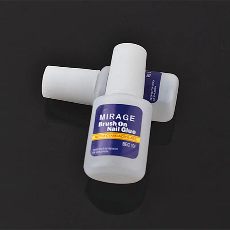

Nail glue Fake nail glue 10g with brush glue Sticky glue glue Manicure tool