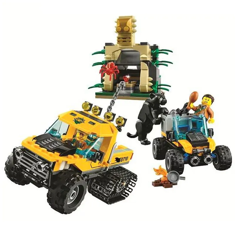 

BELA 10710 City Jungle Halftrack Mission Tracked Vehicle Figure Blocks Construction Building Bricks Gift Toys For Children
