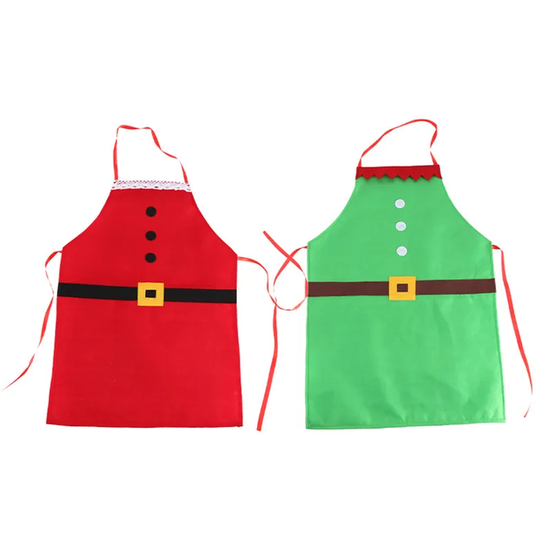 Christmas Aprons Adult Santa Claus Elf Apron for Women Men Dinner Evening Party Decorations Xmas Festival Suppliers Christmas