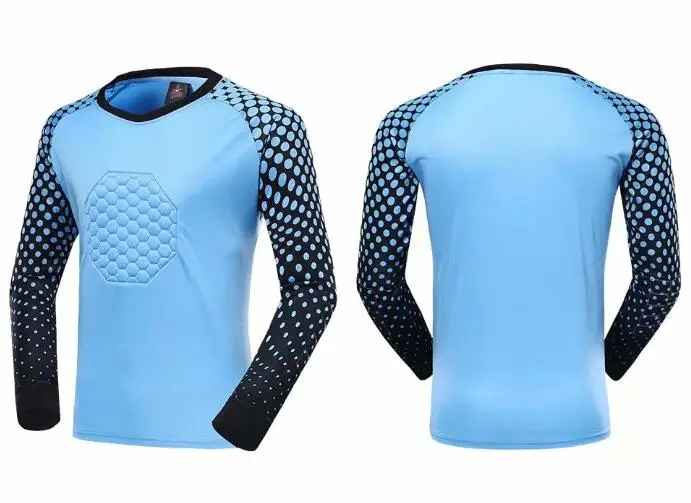 ItemA Blue Футбольная голкиперская форма мужской, Футбол Трикотажные изделия наборы дети Футбол вратаря рубашка для голкипера брюки шорты размер от s до 3XL - Цвет: ItemA Blue