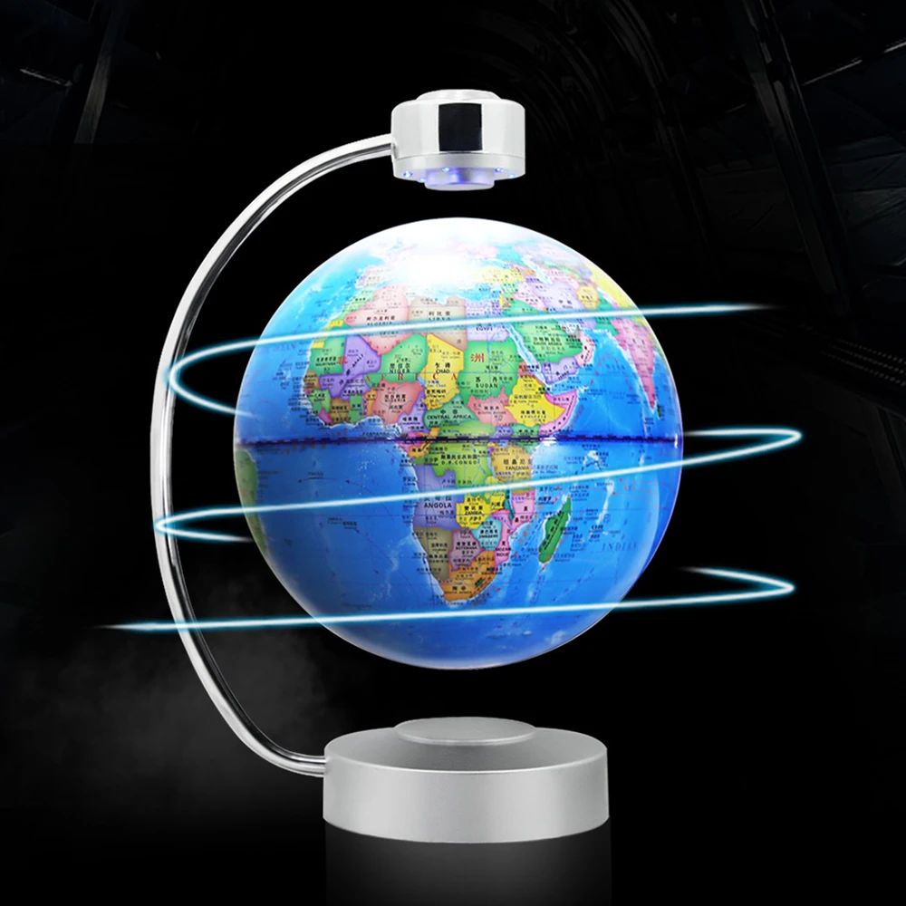  High-tech 8 Inch Magnetic Levitation Globe With LED Light Electronic Floating Globe for Child Home  - 4000125508541