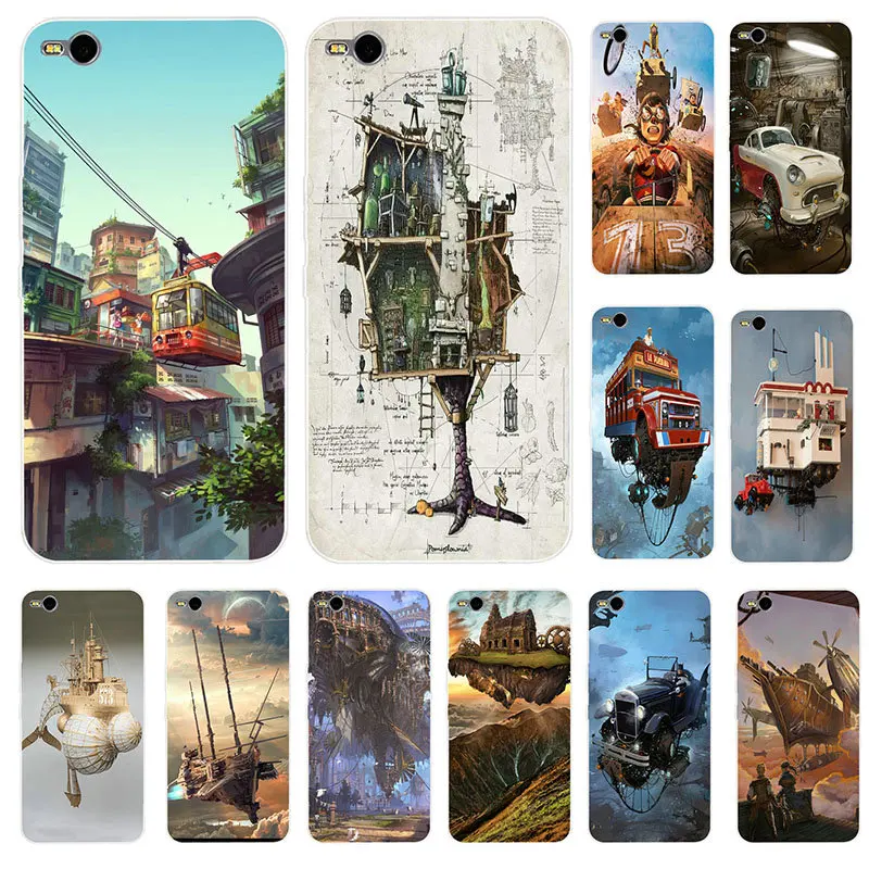 Mobile Phone Case for Sony Xperia M5 E3 E5 M2 M4 T3 XA XZ Premium Z Z1 Z2 Z3 Z4 Z5 Compact Fantasy World Steampunk Ship | Мобильные