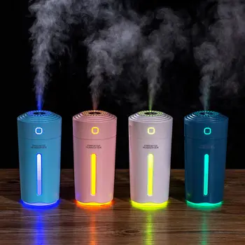

ELOOLE Air Humidifier with LED lights Diffuser Aroma Essential Oil Mist Ultrasonic Humidification for Home Car Office Mist Maker
