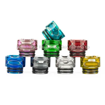 

Wide Bore Horizon Falcon King/Innokin Plex Resin Snake Skin 810 drip tip with high quality