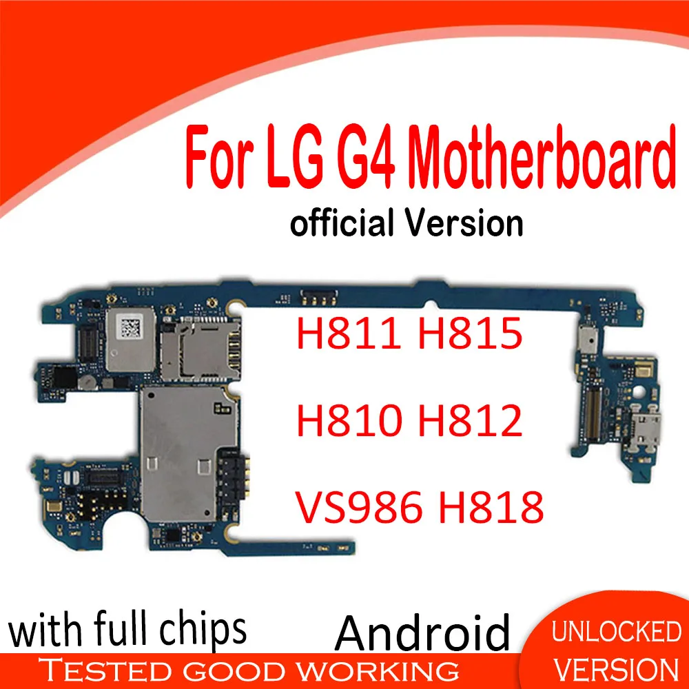 32 Гб разблокирована для LG G4 H815 материнская плата с чипами полная Логическая H811 H810