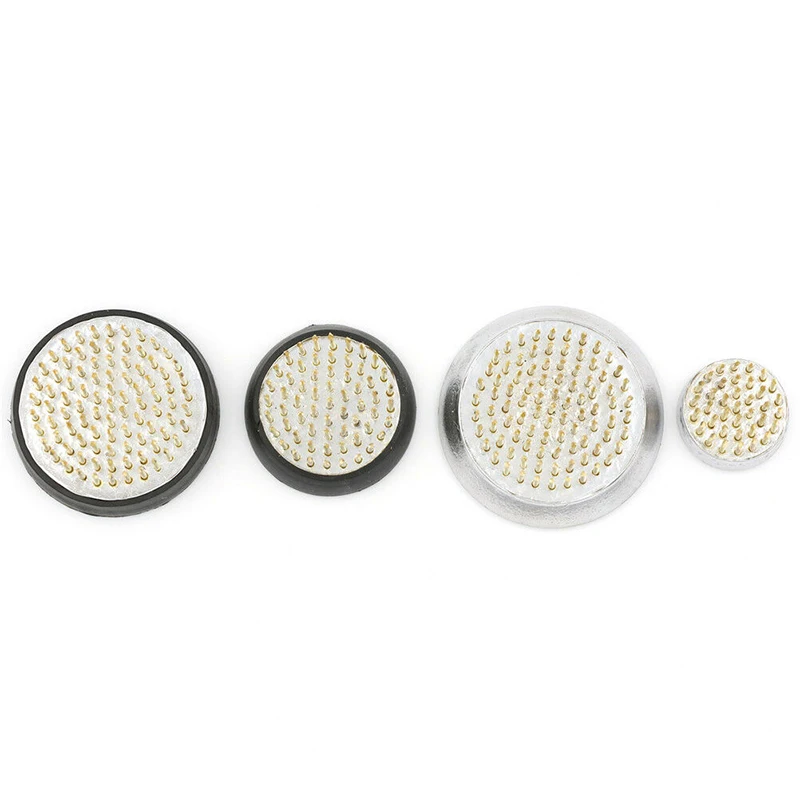 Fashion Flower Arrangement Insert Base Round Ikebana Kenzan Flower Frog With Gasket Art Fixed Arranging Tool