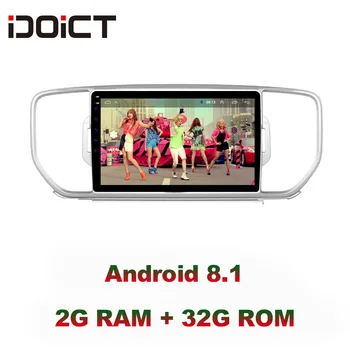 

IDOICT Android 8.1 IPS 2G+32G 8 CORE Car DVD Player GPS Navigation Multimedia For KIA Sportage kx5 radio 2016 2017 car stereo