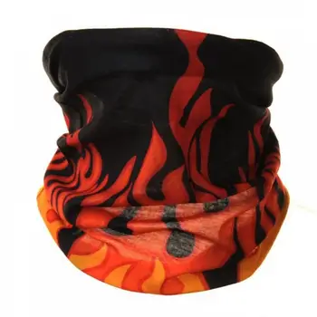 

1pc Fire Flames Print Bandana Men Women Neck Half Face Mask Cycling Ghost Scarf Neck Bandanas Ski Sport Hiking Scarves Wholesale