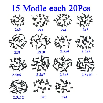 

300Pcs M2 M2.5 Screw Replacement kit M3 Notebook Computer Screw Replacement For HP Intel Sony Asus Lenovo Toshiba Gateway Samsun
