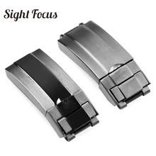 Металлическая застежка для часов, 16x9 мм, с замком из нержавеющей стали, для часов, часов, для часов Металлическая застежка для часов, 16x9 мм, с замком из нержавеющей стали, для часов, часов, для часов