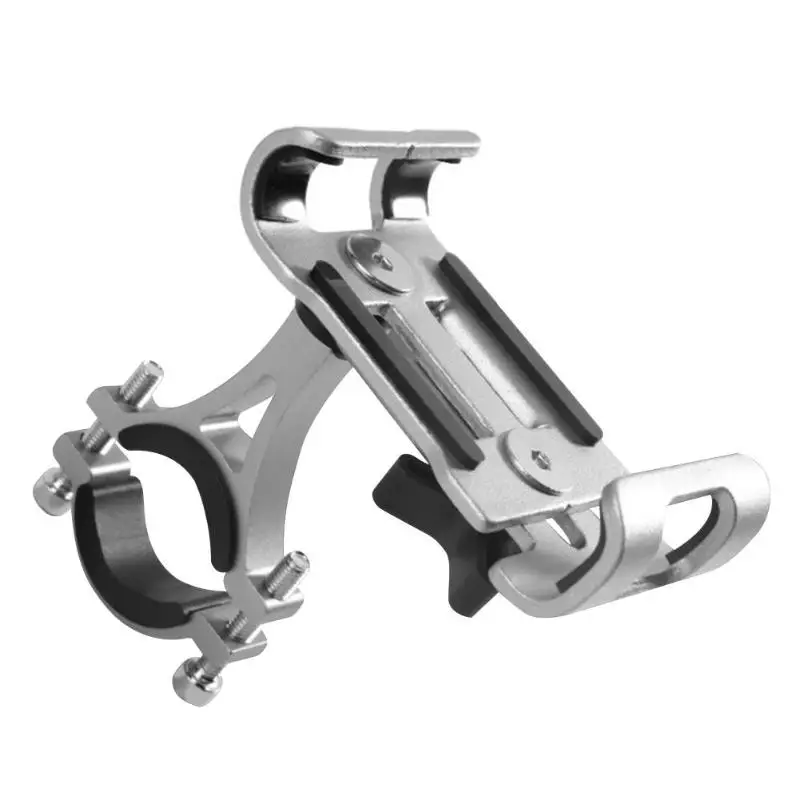 Silver Горячая Распродажа, держатель для телефона, многофункциональный велосипедный держатель для мобильного телефона на 360 градусов, нескользящий держатель для велосипеда - Цвет: Silver