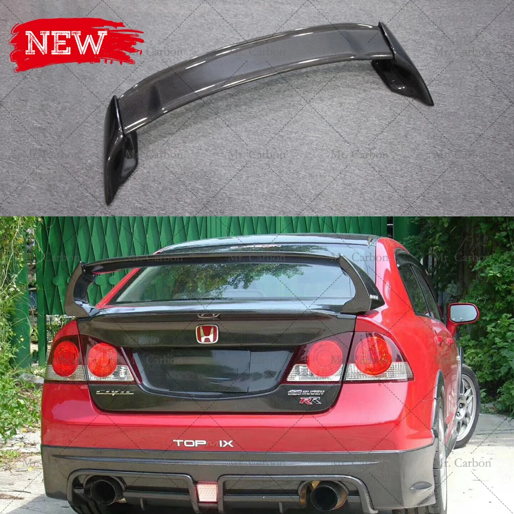 For Civic Fd2 Jdm Mugen Rr Style Carbon Fiber Rear Spoiler Trim Body Kit Tuning Part For Fd2 Carbon Type R Trunk Wing Lip Racing Spoilers Wings Aliexpress