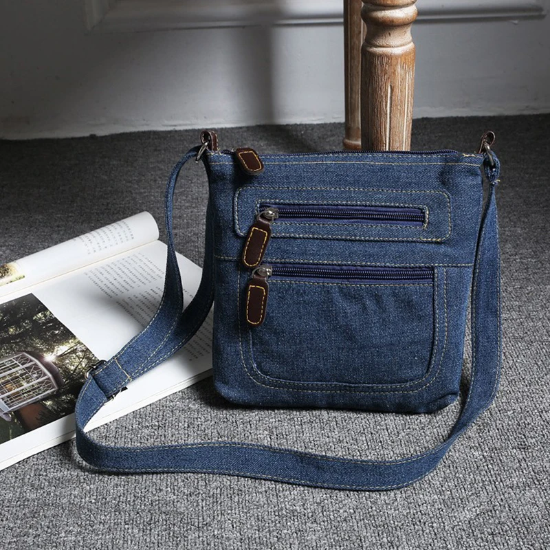 Fashion Shoulder Bags For Women Vintage Denim Crossbody Bag Female Small Messenger Bags Casual Handbags Purse