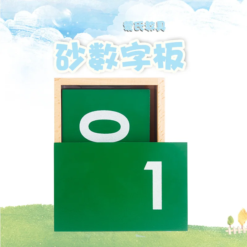 

Montessori Teaching Aids Montessori CHILDREN'S Early Education Toy Children'S Educational with Numbers Cognitive Sand with Numbe