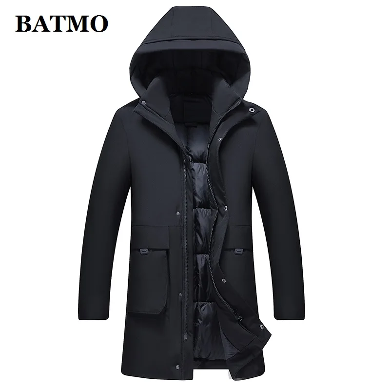 BATMO Новое поступление зимние высококачественные мужские парки с капюшоном, мужские зимние куртки с капюшоном HLF8807