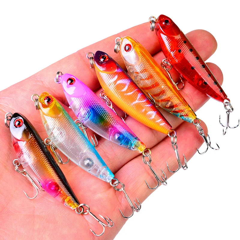 

Floating Wobblers Pencil Fishing Lure 4.7cm/4.5g Stickbait Fishing Bait Aritificial Hard Bait Tackle For Pike Bass Good Action