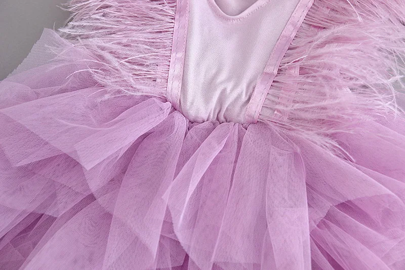 121-6-Feather Girl Party Dress