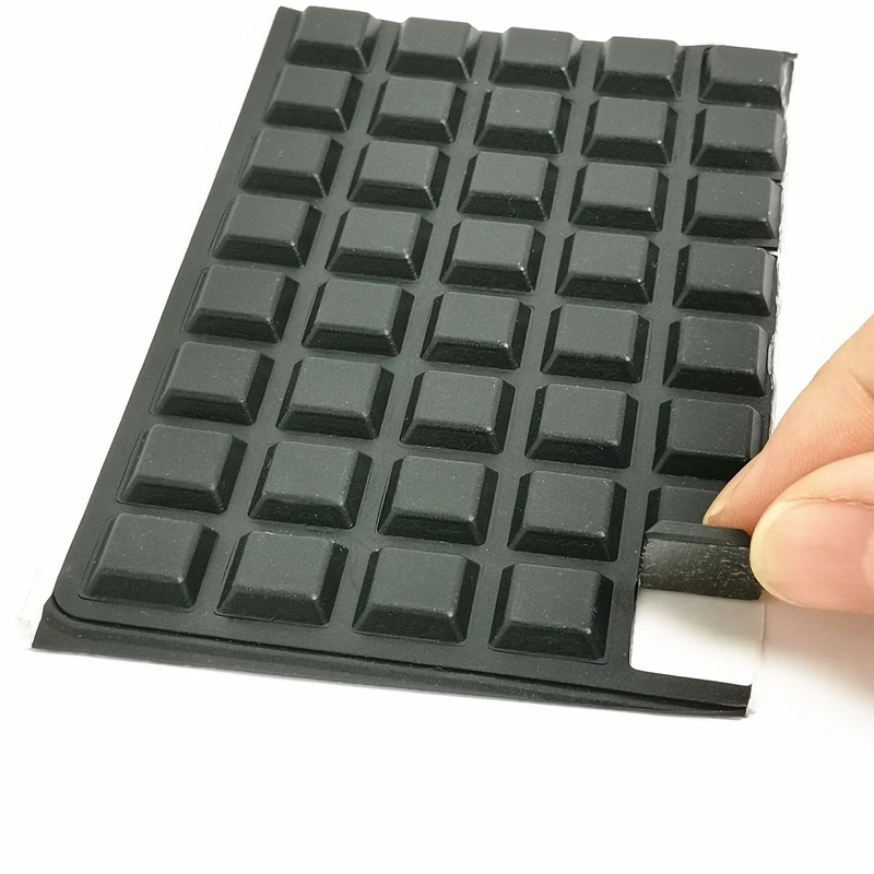 Black Self Adhesive Hemisphere Silicone Rubber Bumpers Soft Transparent Black Anti Slip Feet Pads Damper