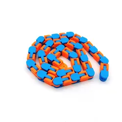 Rompecabezas sensorial de colores para aliviar el estrés para niños, rompecabezas de serpiente con autismo, juguete clásico, 1 pieza