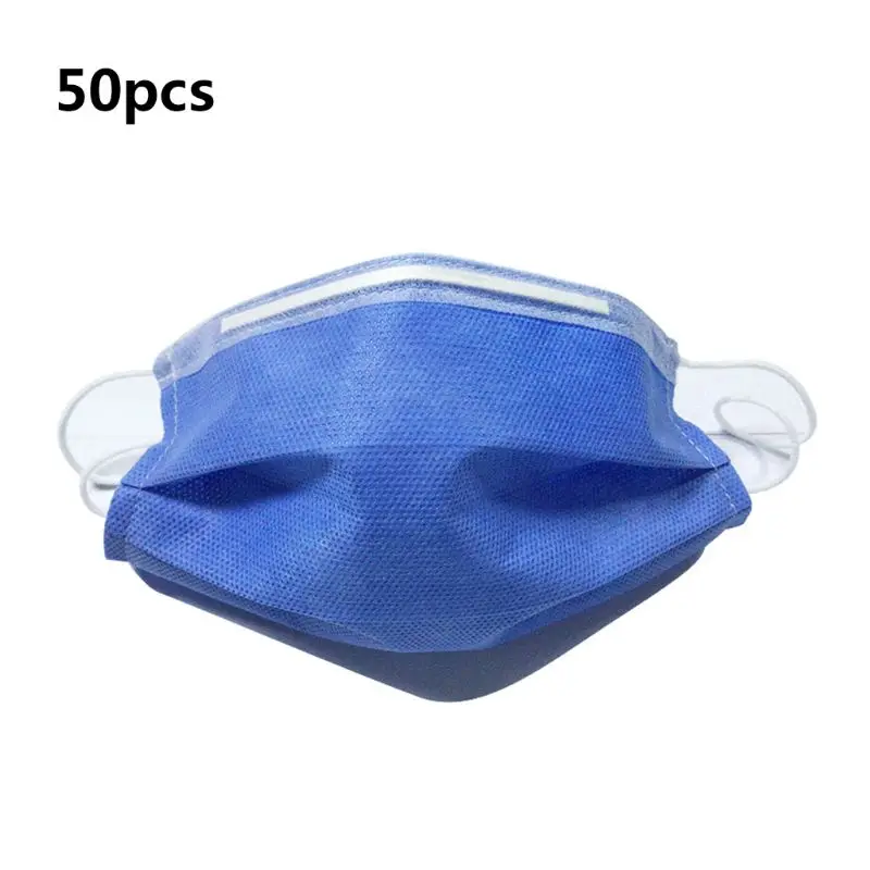 

50Pcs 3 Layers Disposable child Mouth Mask Melt-Blown Non-Woven Earloop Mouth-Muffle Anti-Fog PM2.5 Protective Respirat