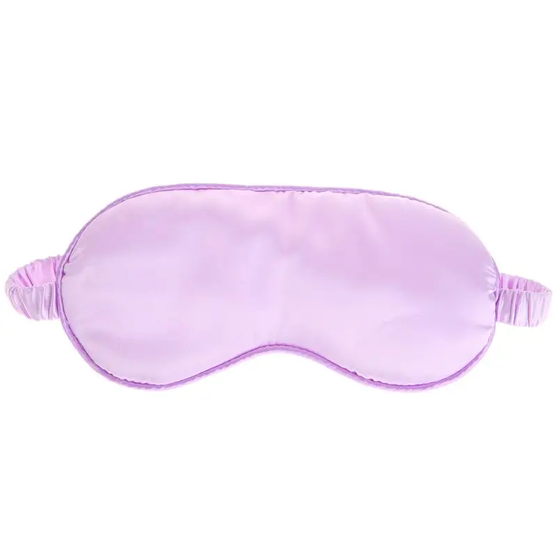 

Faux Silk Eyeshade Sleeping Eye Mask Cover Eyepatch Blindfold Solid Portable New H55D