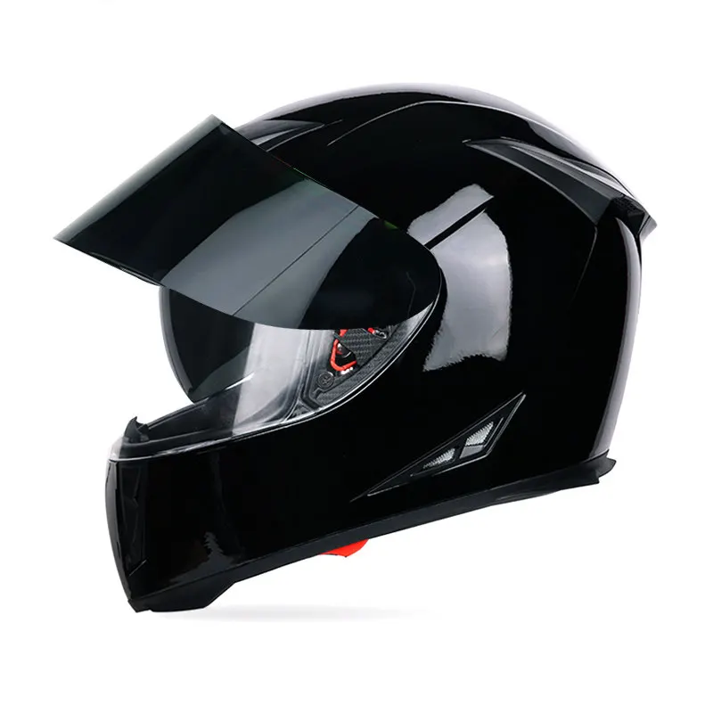 JIEKAI Полный мотоциклетный шлем с двойным щитком Motocicleta ABS шлем для верховой езды мотошлем шлем для мотокросса Размер M L XL XXL - Цвет: 20
