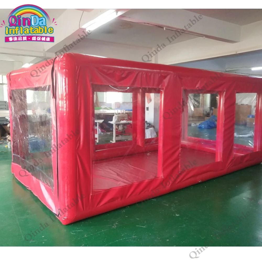 Free Shipping Inflatable Heated Hail Protection Car Cover Garage,dust Proof Inflatable Car Wash Tent With Air Pump 3
