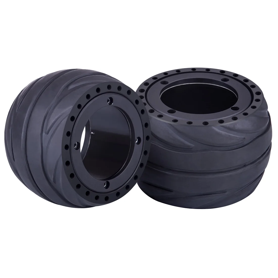 

2Pcs 105 X 66mm Hub Motor Rubber Tire Wheel