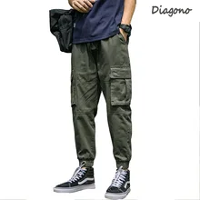 Рабочие брюки мужские летние брюки с завязками на ноги, бренд Diagono Net, красные свободные брюки с несколькими карманами, штаны для отдыха, брюки Hallen Nine-Minute