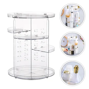 

1pc Durable Detachable 360 Degree Rotation Reusable Cosmetic Organizer Acrylic Shop