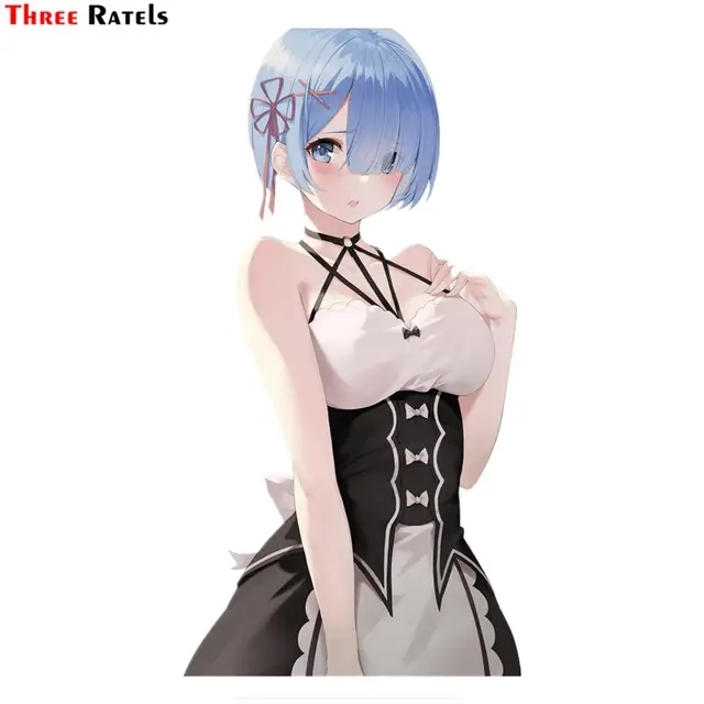 Three Ratels Fc714 Rem Re Zero Anime Girl Car Windshield Stickers Wallpaper Decal Car Stickers Aliexpress