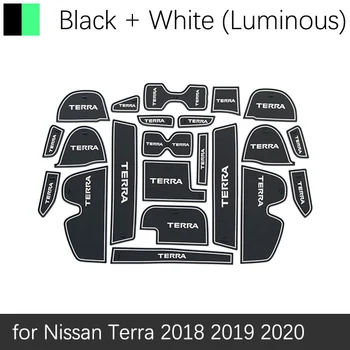 

Door Groove Mat For Nissan Terra 2018 2019 2020 Accessories Anti-Slip Mat Gate Slot Coaster Car Interiors Gel Pad Rubber Mat