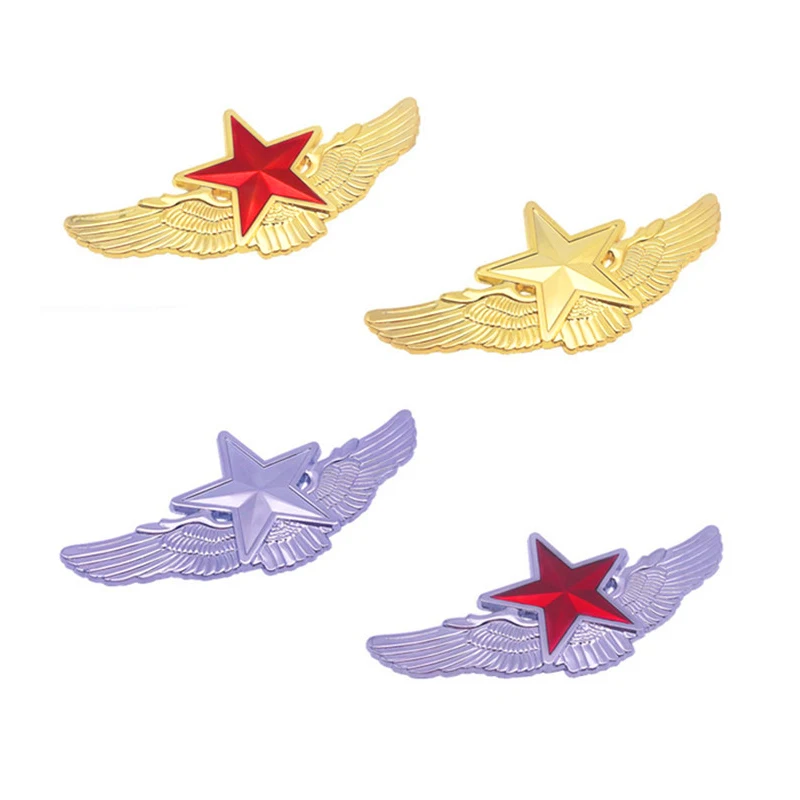 

10pcs Car Sticker Pentagram Wing Ear Tailgate Window 3D Chrome Metal Emblem Badge Tuning Motorcycle Auto Car Accessories