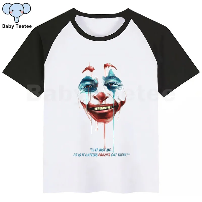 Joker Joaquin Phoenix New Kids Girls Boys Summer Casual Tshirt Printed Children Clothes Tops Cute Kids Baby Short Sleeve T-shirt