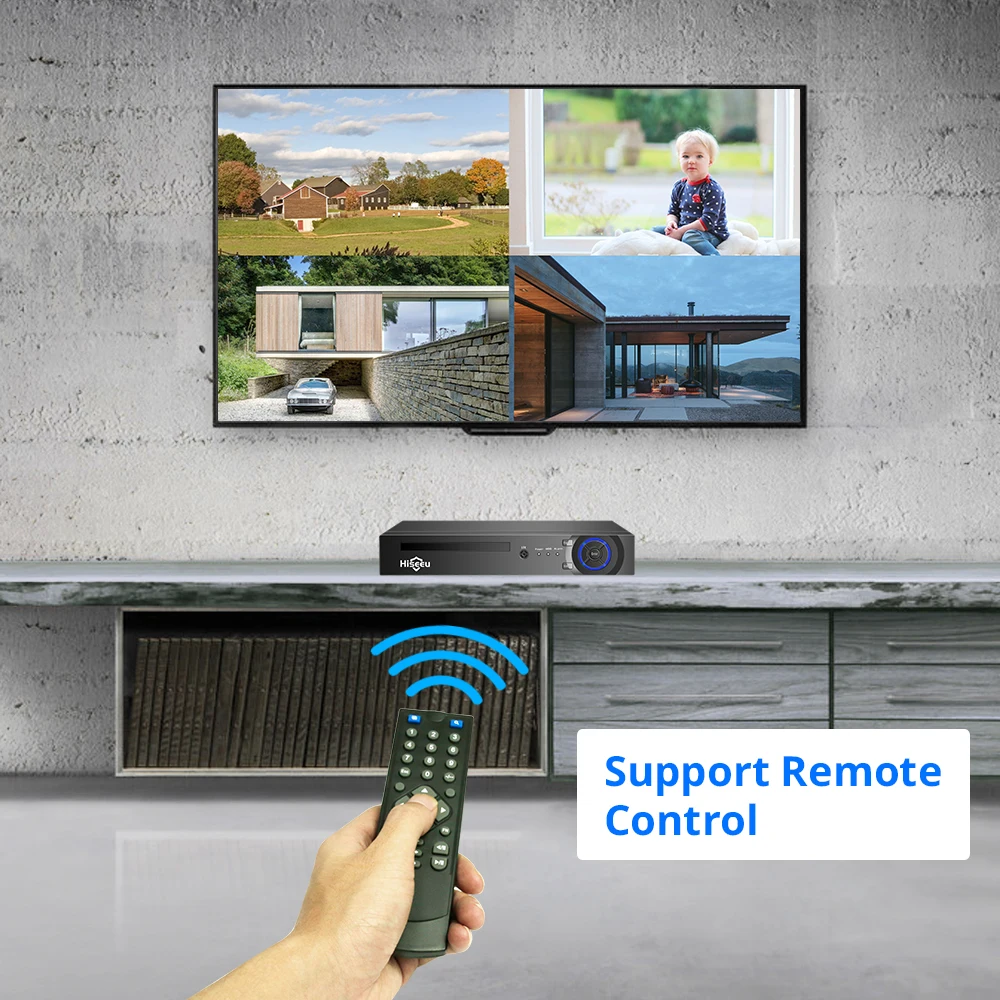 Hiseeu H.265 4/8CH POE NVR ip камера видеонаблюдения CCTV система P2P ONVIF 5MP2MP сетевой