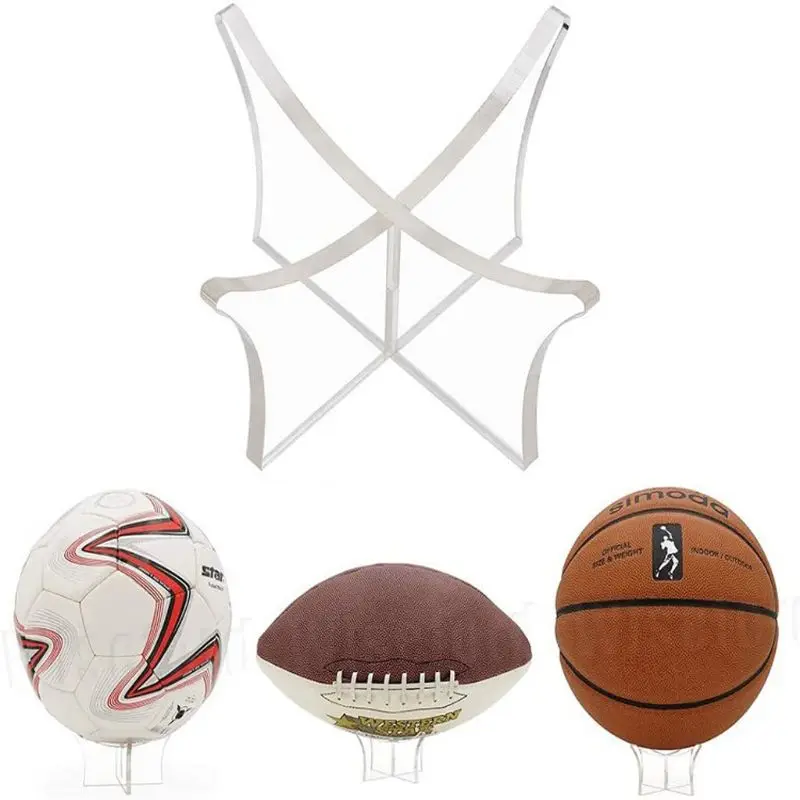 

Acrylic Clear Ball Display Sphere Stand Transparent Ball Holder Showcase For Basketball Football Soccer Rugby Showcase