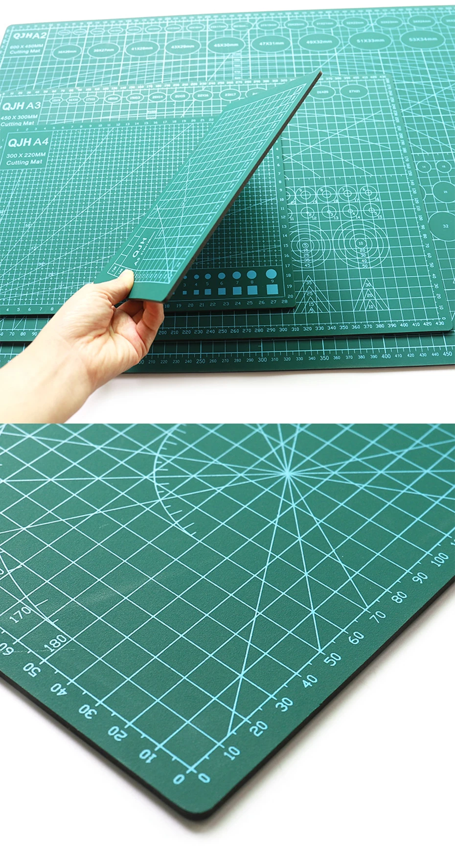 A1 A2 A3 A4 PVC Cutting Mat Board Durable Self-healing DIY Sewing Student  Art Paper Cutting Engraving Cut Pad Leather Craft Tool (A3 45x30cm)