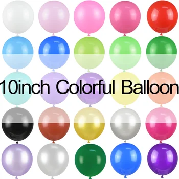 

30PCS 10inch Colorful Latex Balloons Thickening Pearl Balloon For Baby Shower Wedding Kids Birthday Party Decoration Globos