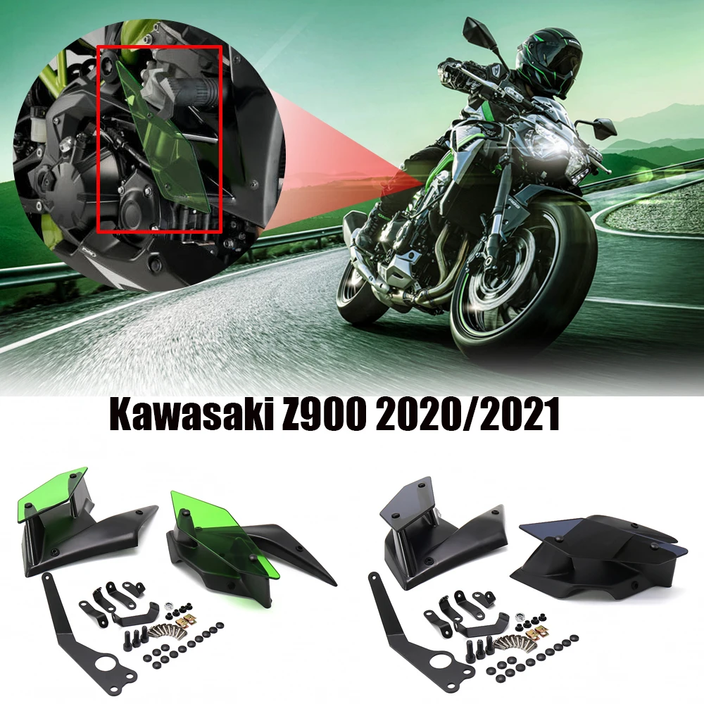 Aerodynamische vleugelkit voor de voorspoiler Motorfiets