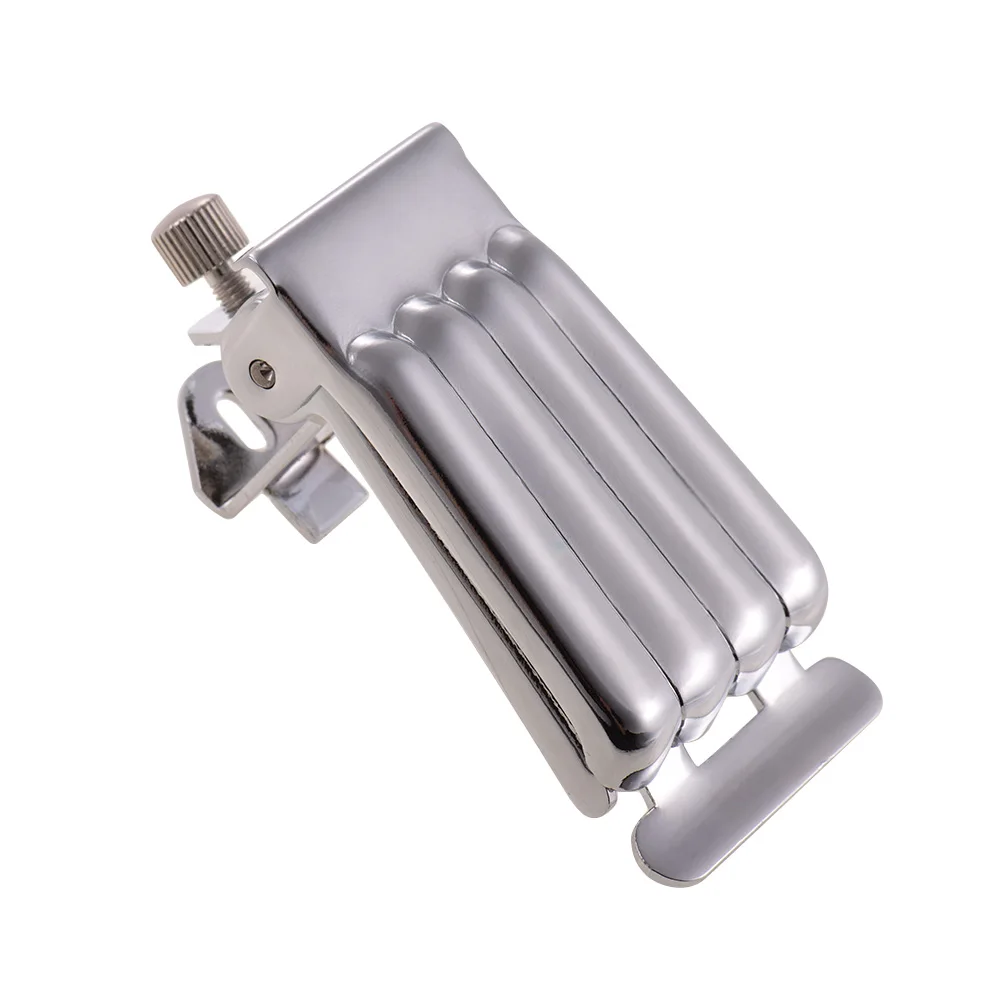 

Guitar Accessories Zinc Alloy Guitar Tailpiece Replacement with Spring Action Cover for 5 String Banjo Plate