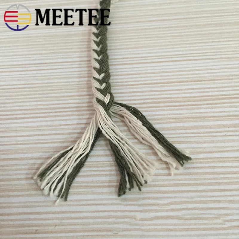 Тройная Толстая витая сумка Meetee из хлопка 30 метров ручная для шитья Декоративная
