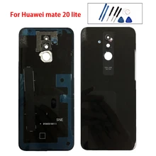 6," для huawei Коврики 20 Lite задняя Батарея чехол Стекло для Коврики 20 Lite SNE-LX1 SNE-L21 SNE-LX3 задняя дверь Корпус+ Камера объектив