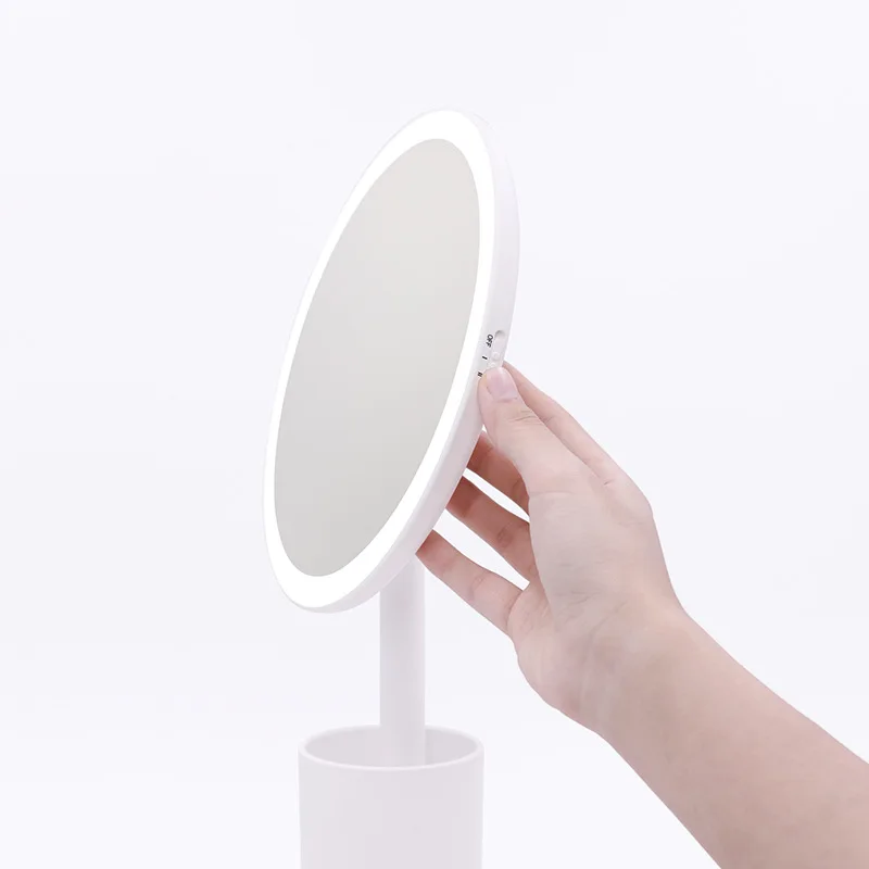 MUID держатель для ручки зеркало с лампой подставка макияжа веб-знаменитости