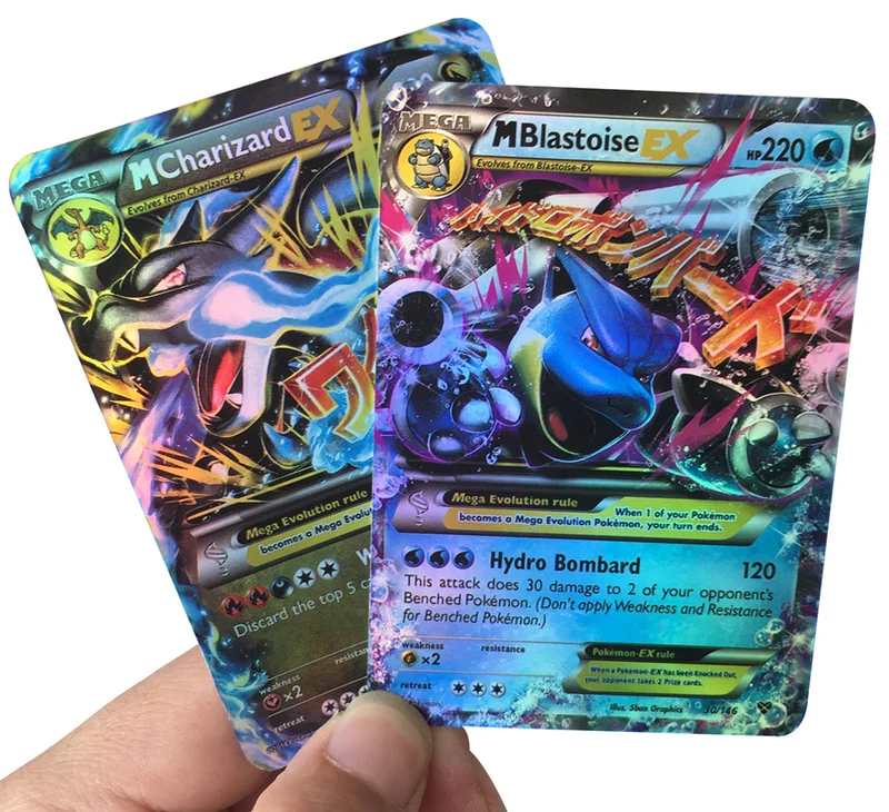 Оригинальные Карты Takara Tomy Pokemon Pokecard Сияющие карты 20 шт GX Мега игровая коллекция карт