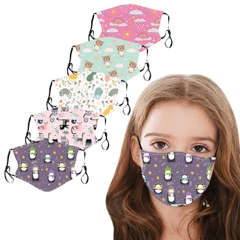 

Mascarilla masque 5PC Kids Children Outdoor Cotton Mouth Masks Protection Face Masks Reusable Mascarilla Facemask Protection
