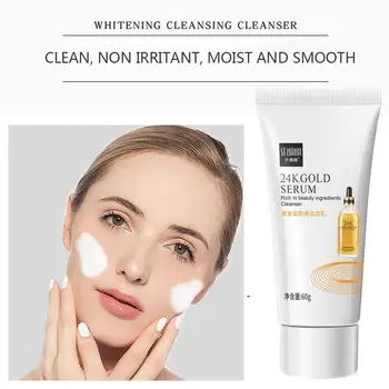 

60g 24k Gold Serum Cleansing Milk Cleansing Cream Moisturizing Gentle Cleansing No Tightening Deep Clean